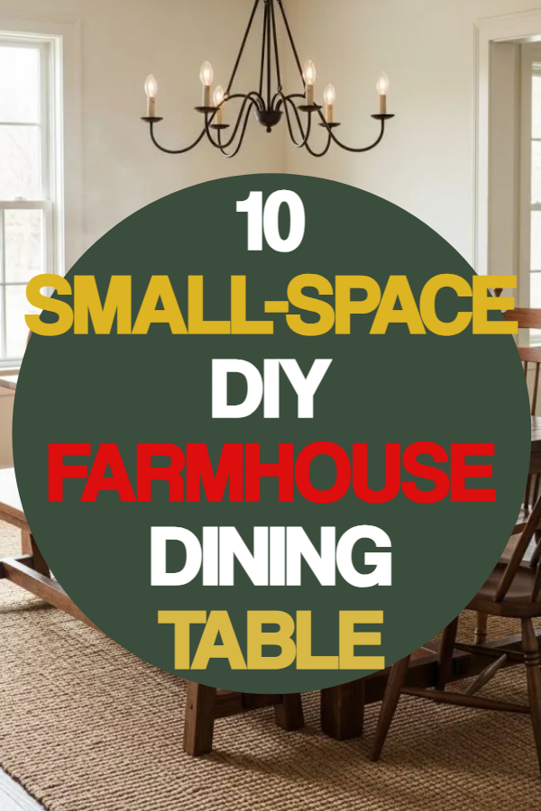 10 DIY Farmhouse Dining Table