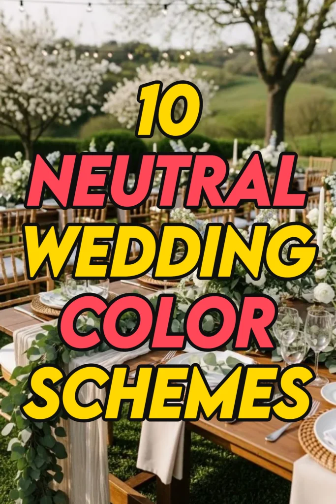 10 Neutral wedding color schemes
