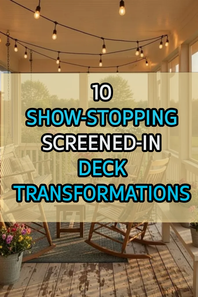 10 Screened-In Deck Transformations