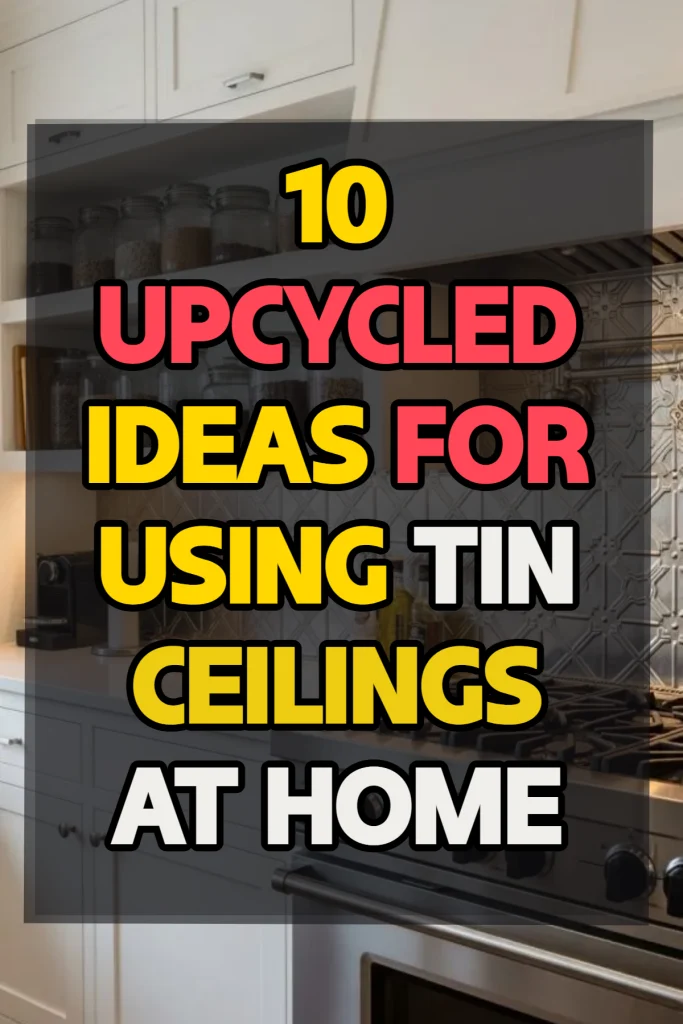 10 Ideas for Using Tin Ceilings at Home