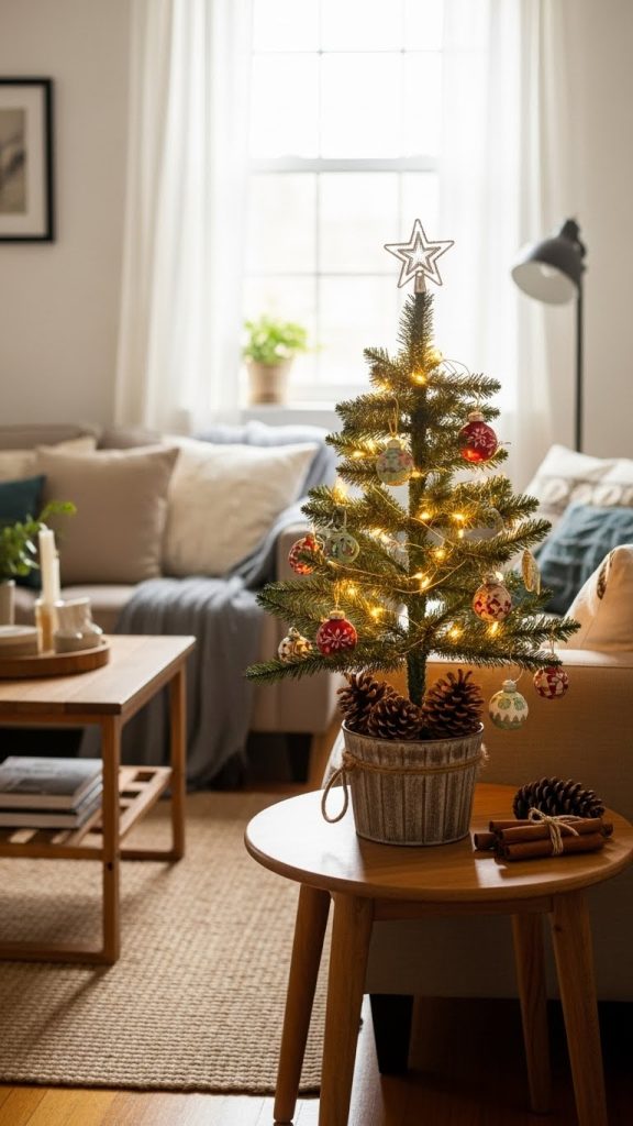 10 Christmas decor apartment small spaces