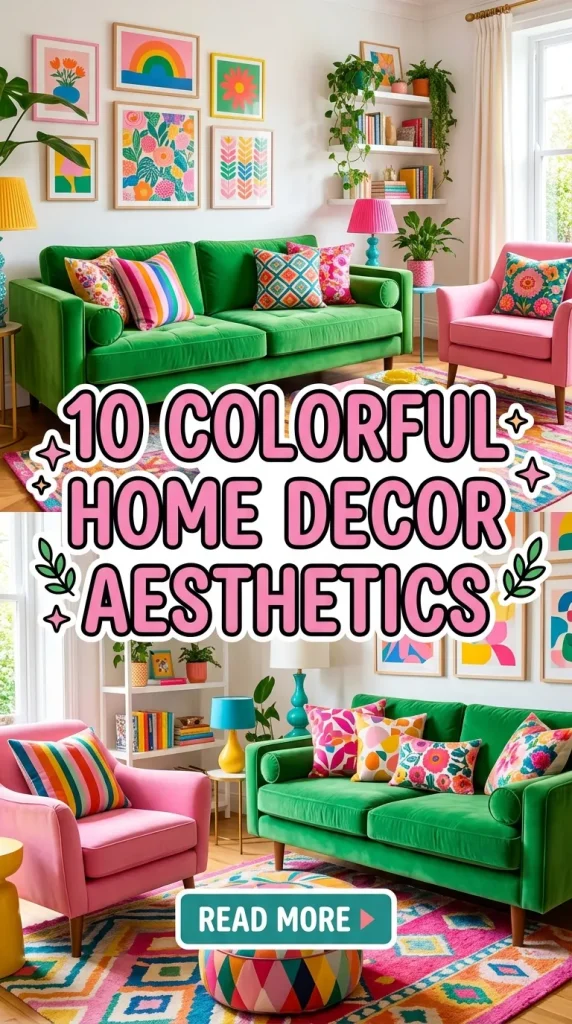 10 Colorful Home Decor Aesthetic