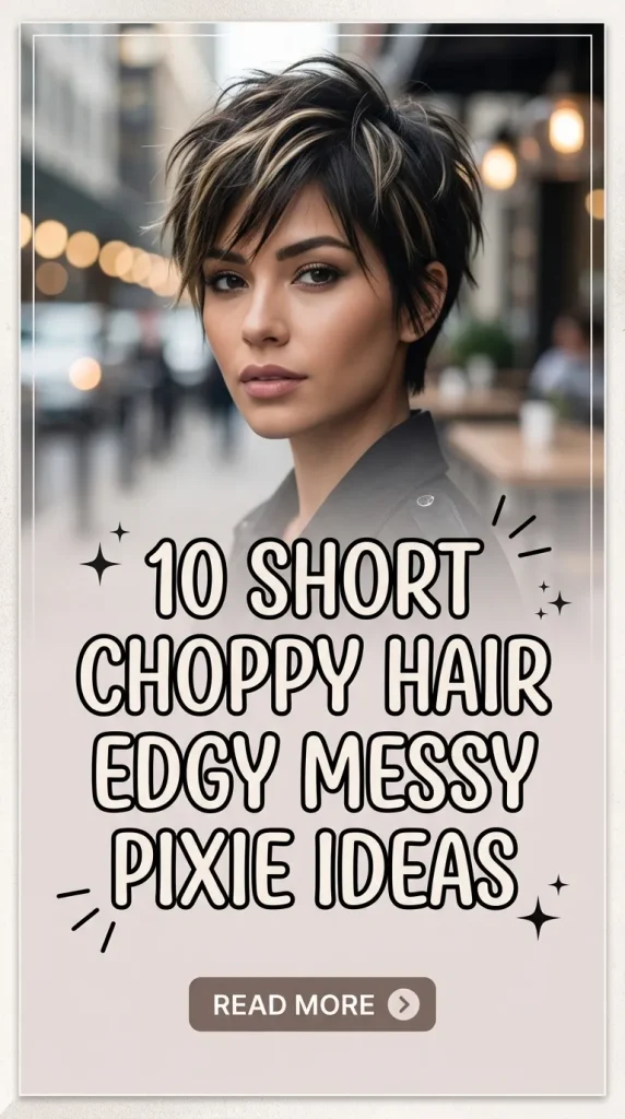 10 Short Choppy Hair Edgy Messy Pixie Ideas